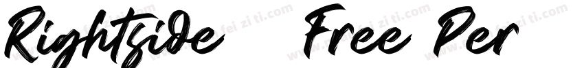 Rightside - Free Per字体转换